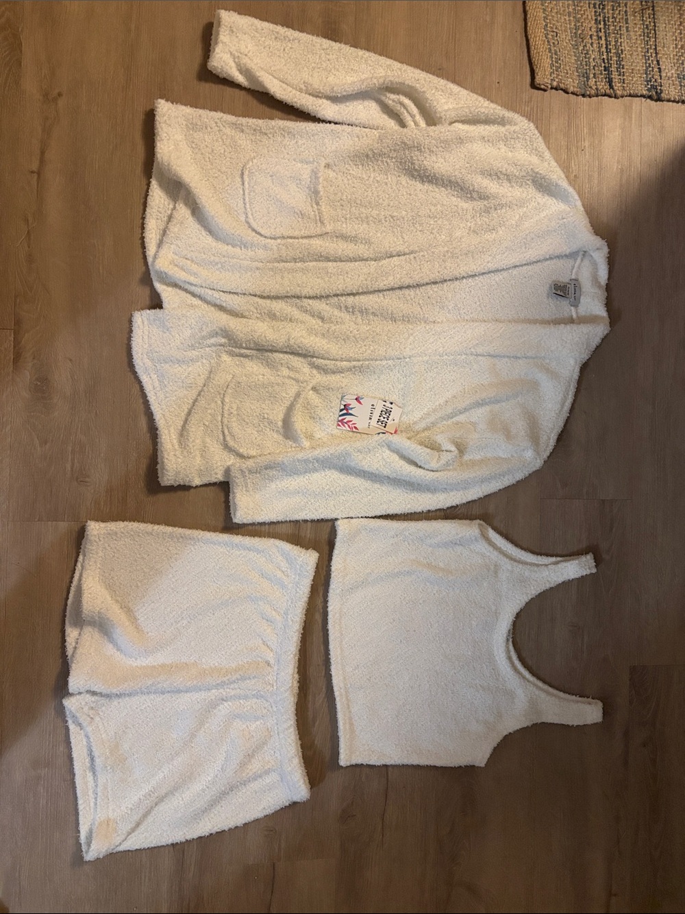 Olivia Sky Cream Girls 3-Piece Cozy Sherpa Matching Set
